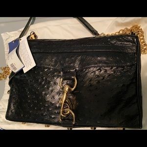 Rebecca Minkoff MAC Black Ostrich